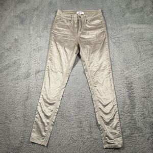 Reiss Metallic Silver Skinny Trousers